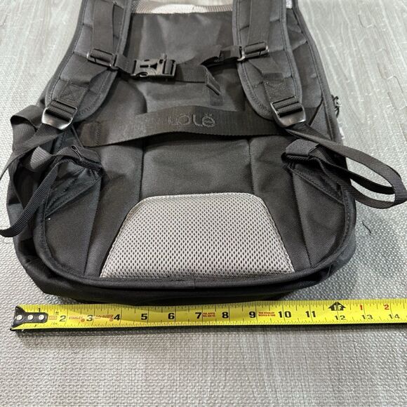 Lolë Quilted Black Backpack Fits 17” Laptop Padded Back - Picture 3 of 7